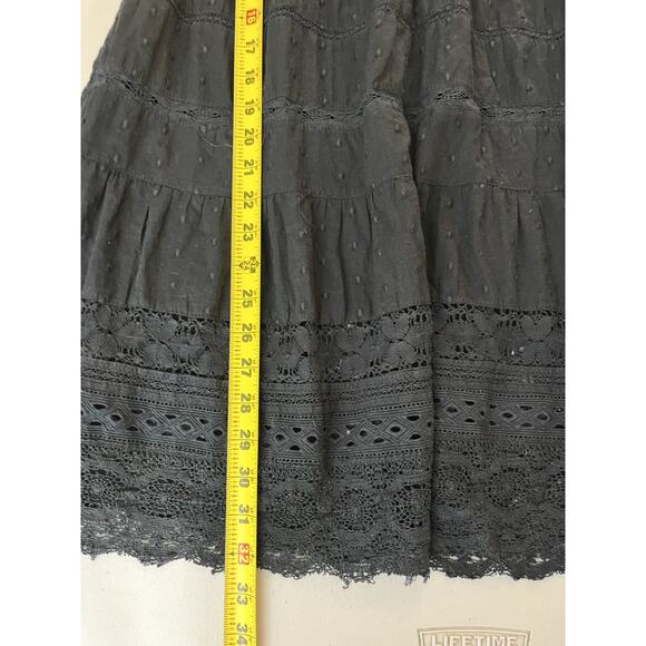 Boho Romantic Goth Prairie Cottagecore Lagenlook Peasant Dress S Witchy Rustic - Picture 13 of 15